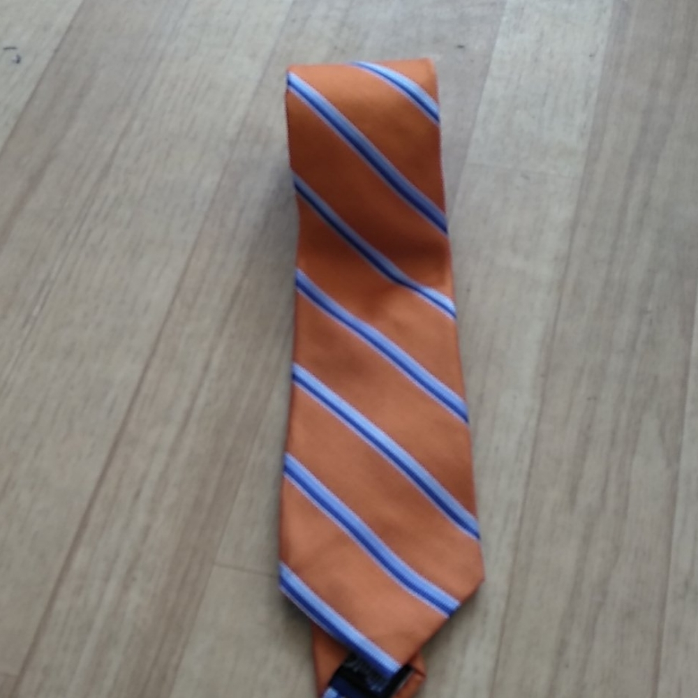 Chaps orange and blue men's tie